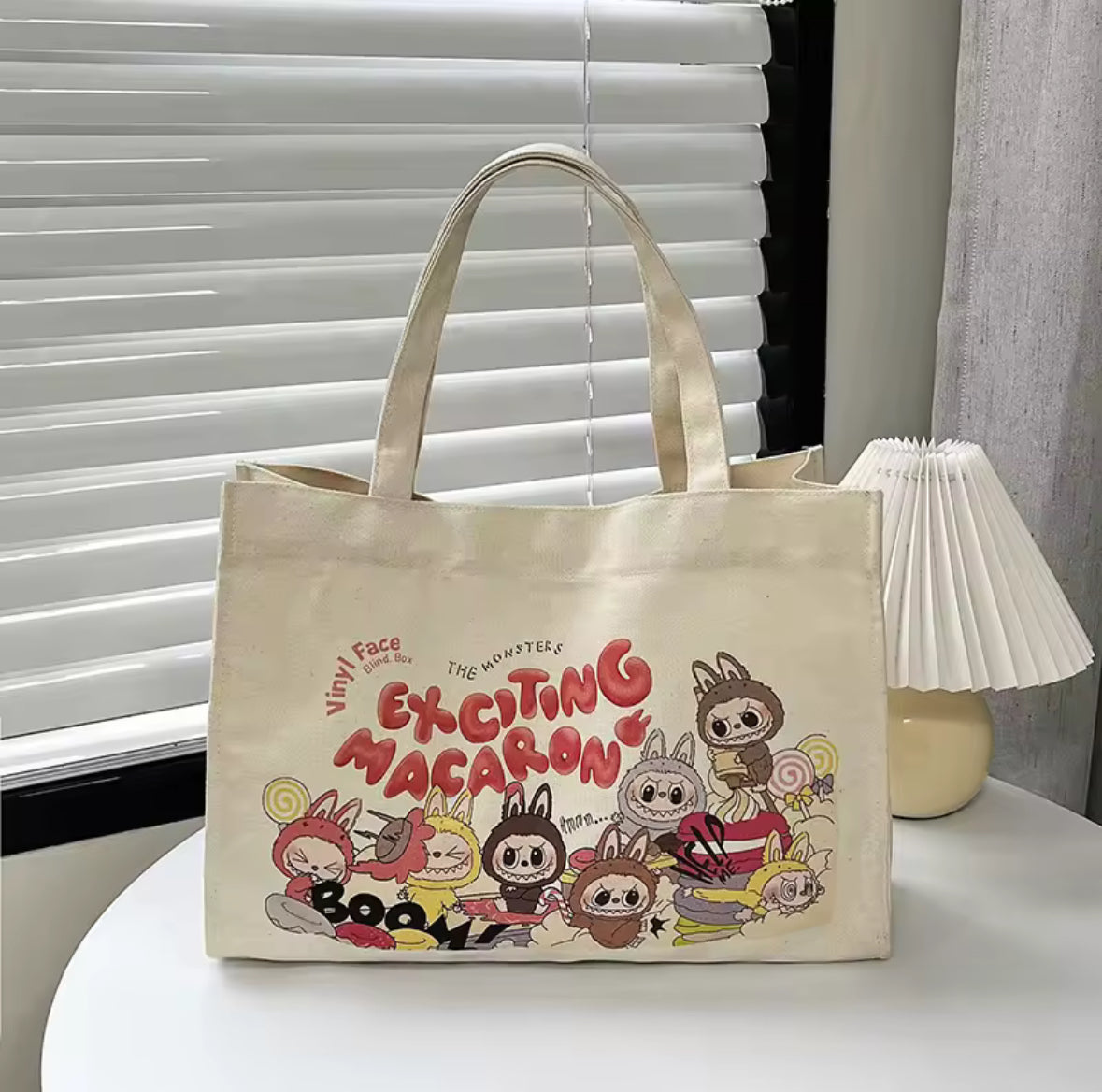 Labubu The Monsters Canvas Tote Bag