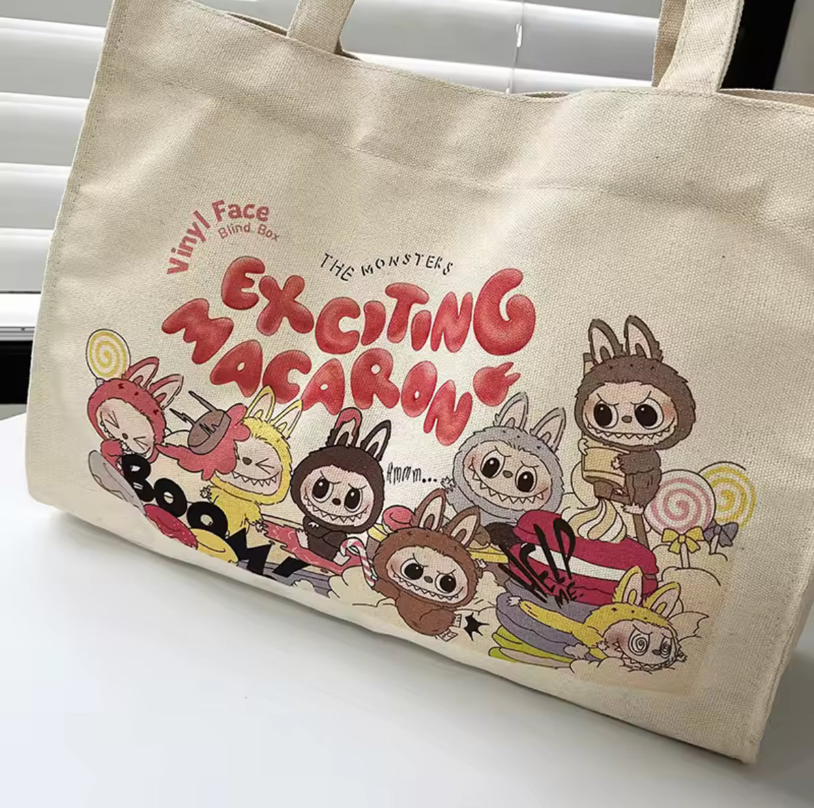 Labubu The Monsters Canvas Tote Bag