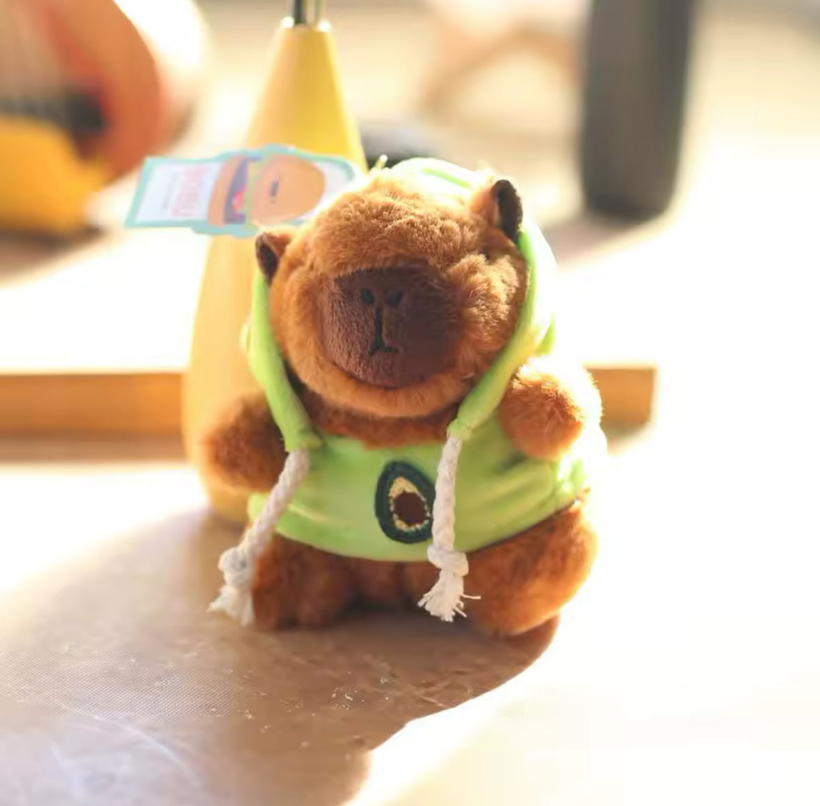 Cute Capybara with Green Hoodie