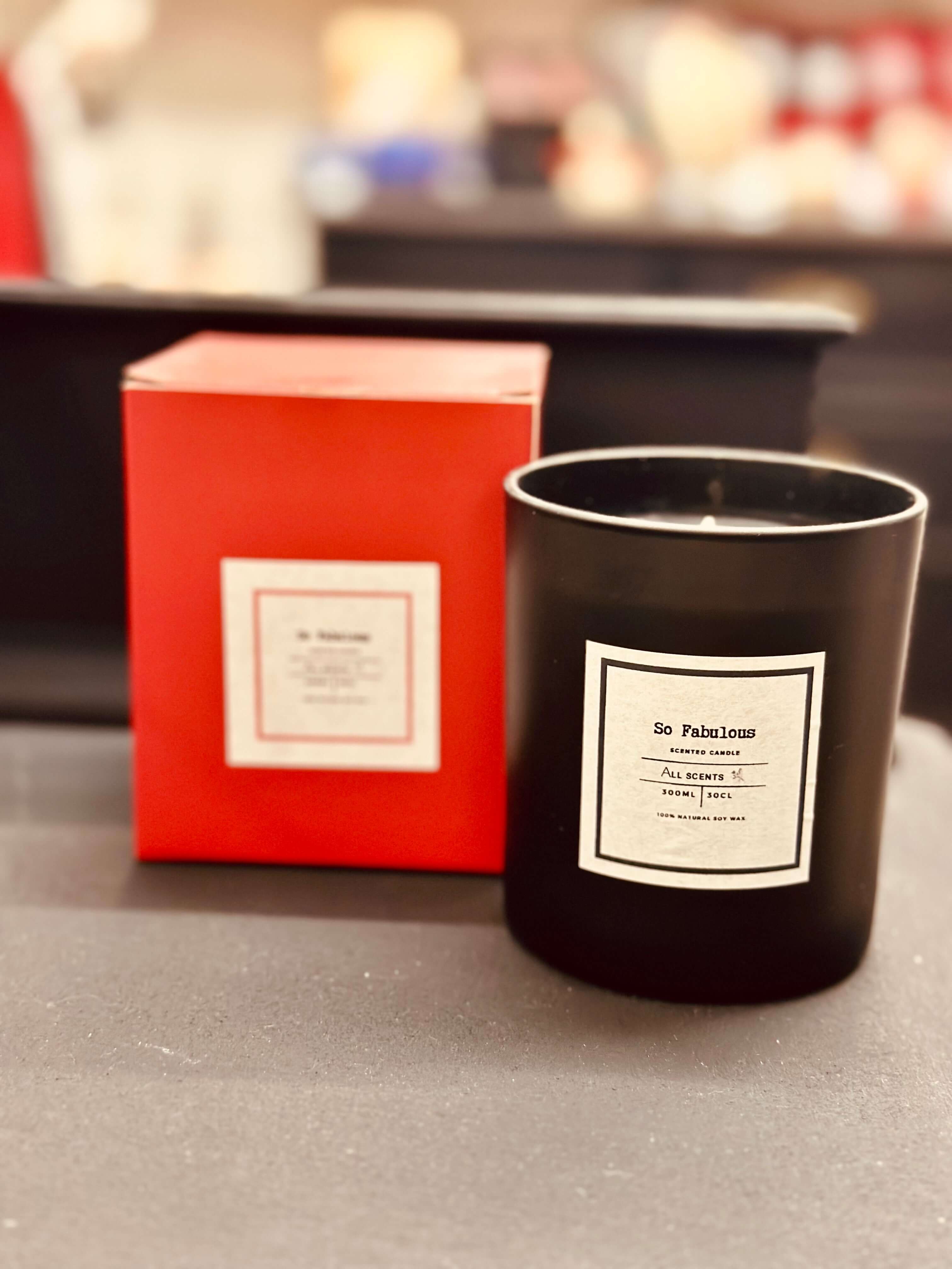 Black Pomegranate Scented Candle - Signature Range