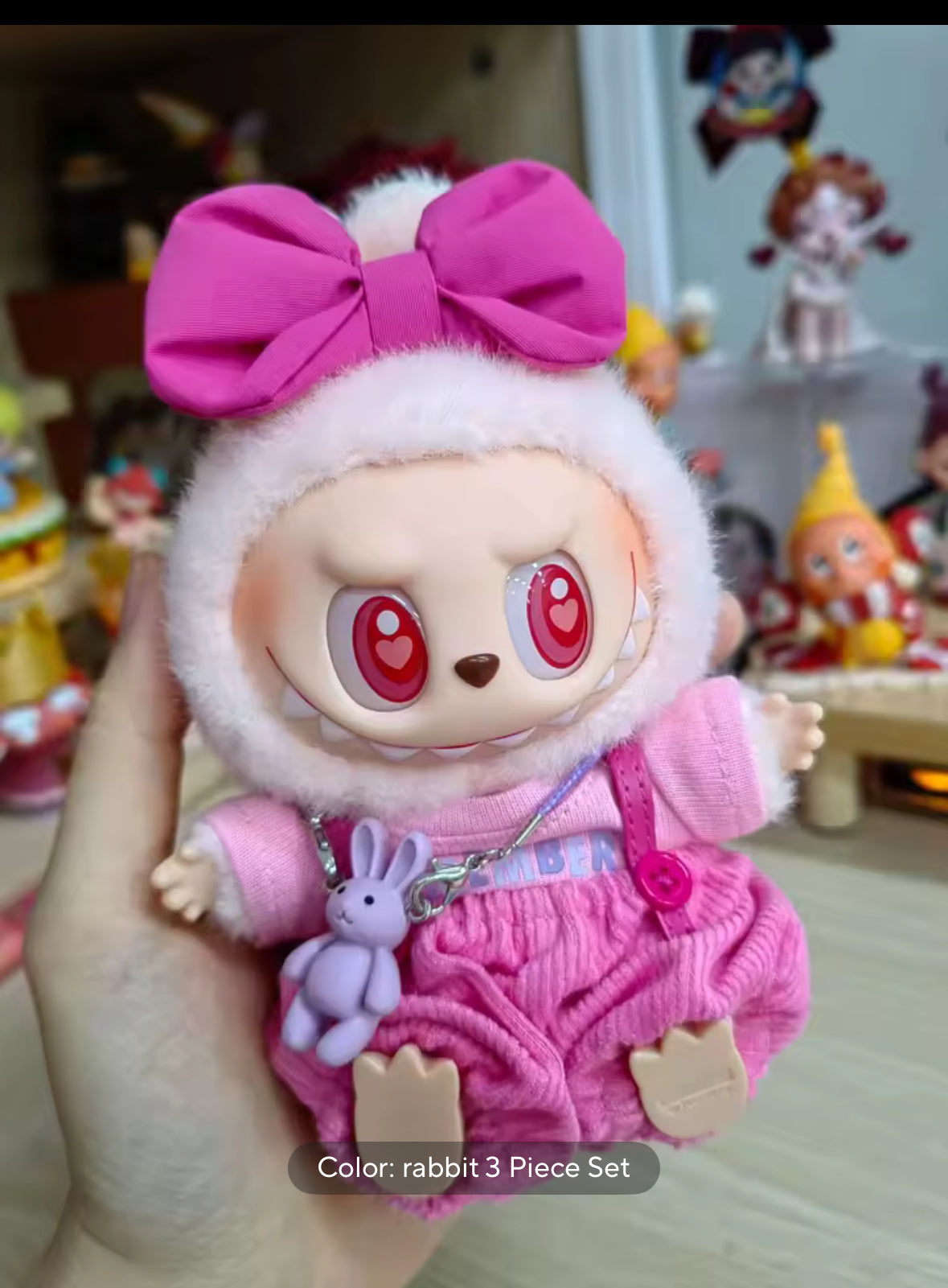 Spruce up your quirky Labubu with these adorably crafted outfits made just for your mischievous monster pal! Bursting with mix-and-match possibilities.