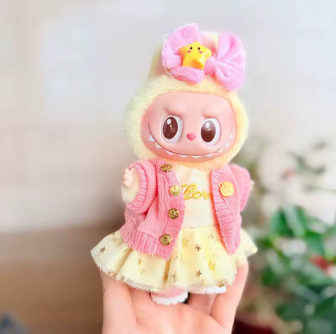 Spruce up your quirky Labubu with these adorably crafted outfits made just for your mischievous monster pal! Bursting with mix-and-match possibilities.