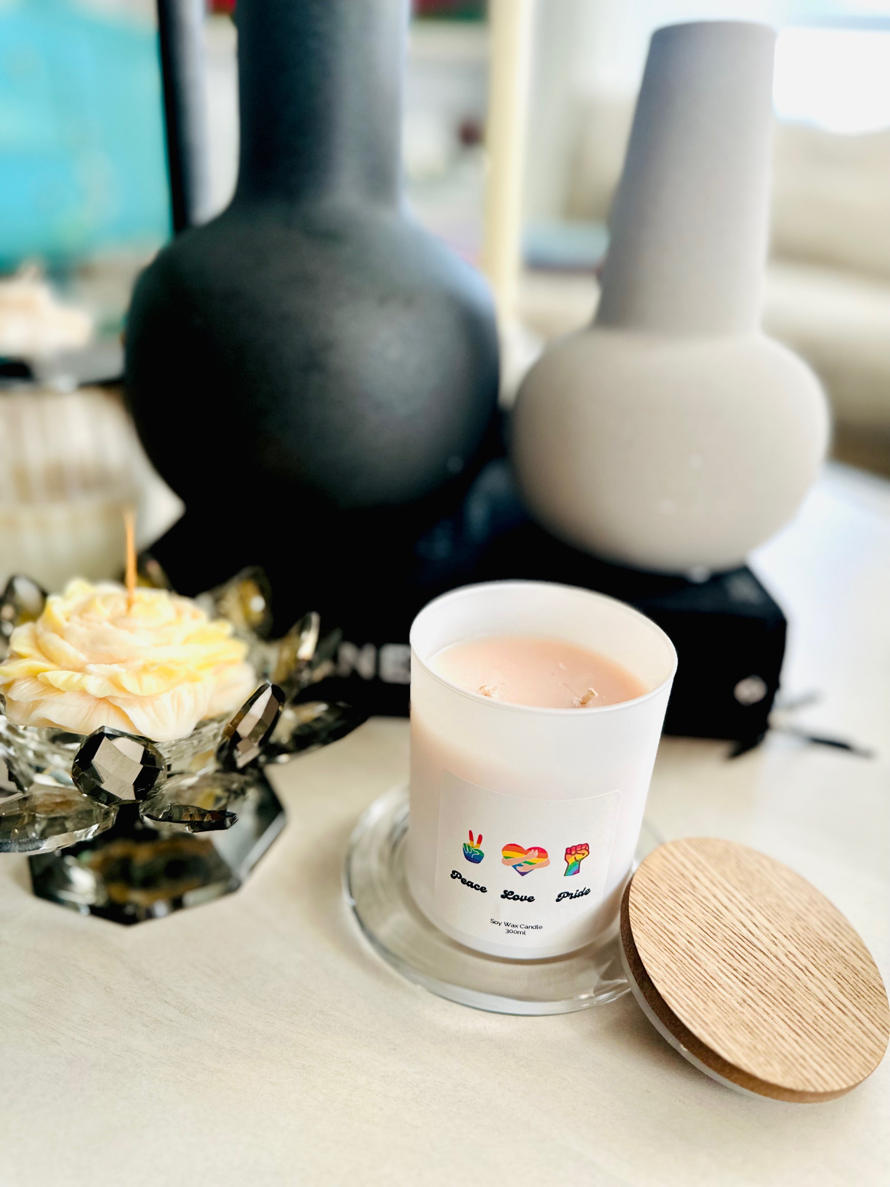 Pride Scented Glass Candle