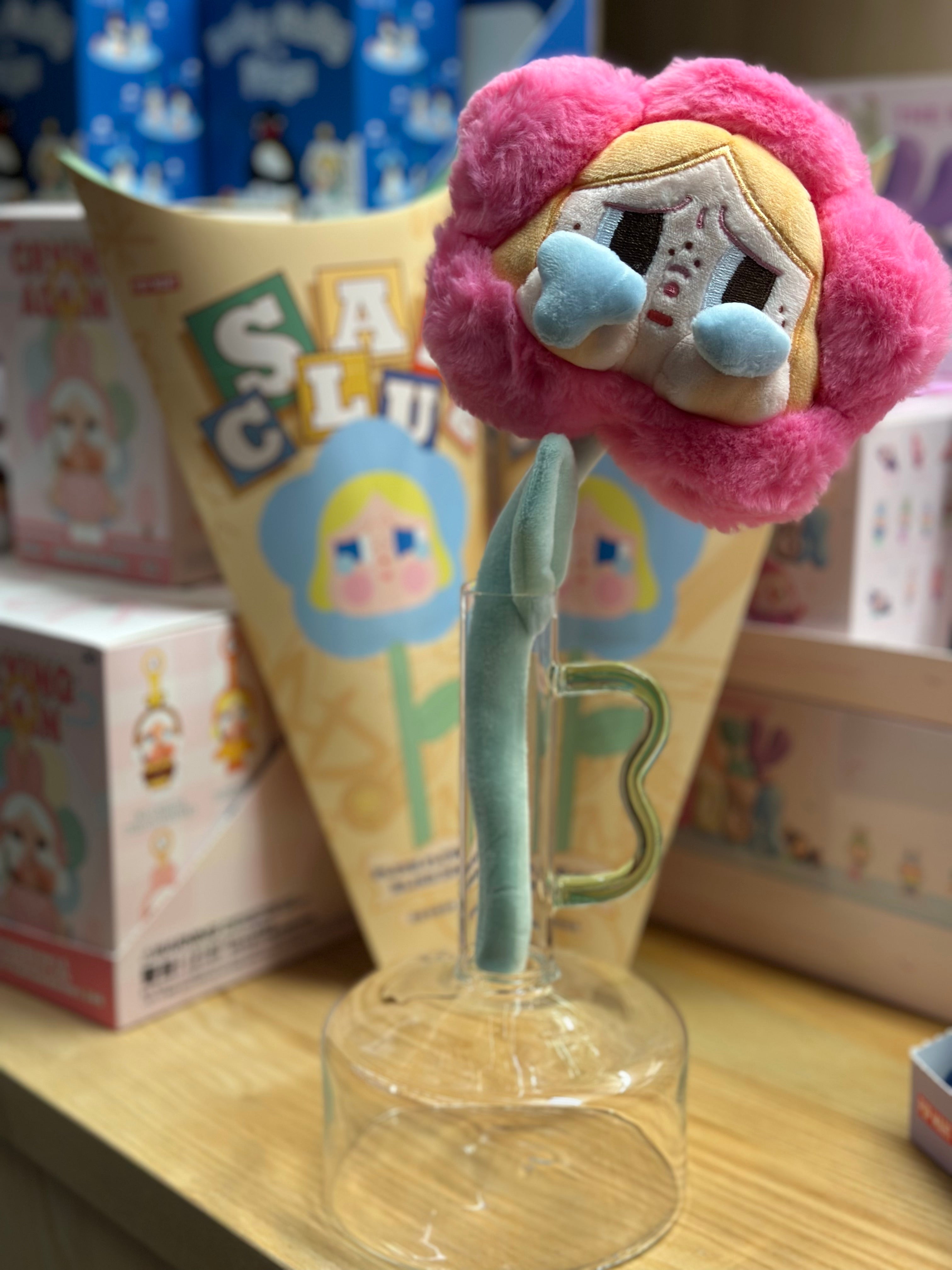 Indulge in the exclusive Pop Mart Sad Club Flower Stem Series. With 6 different colours to choose from, these cute plush flowers make for a long-lasting and delightful gift. Blind box packaging adds an element of surprise, making each one a unique and special token of affection. Elevate your gifting* game with this luxurious and timeless collection.