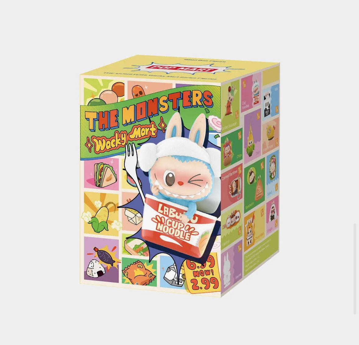Snack Inspired Monster Series.
Discover a world of delicious surprises with the Pop Mart Labubu Whacky Marts Blind Box Series. Each box contains a unique Pop Mart Whacky Mart figure in a fun and quirky snack style. With a variety of figures to collect, add some whimsy to your collection.