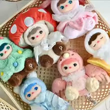 The Pop Mart Pucky Forest Party Series is a collection of adorable and whimsical forest creatures designed by Pop Mart. Each blind box contains one plush collectable pendant figure, making collecting these characters a delightful surprise. With intricate details and high-quality materials, these collectible figures are perfect for fans of all ages.