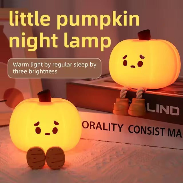 Introducing Jack O Lantern Pumpkin Night Light.

The perfect addition to your child's room! Made with soft body silicon, this Kids Peter Pear Night Light emits a soothing glow that changes colours, creating a calming atmosphere for bedtime. Say goodbye to the dark and hello to a good night's sleep for your little one.&nbsp;