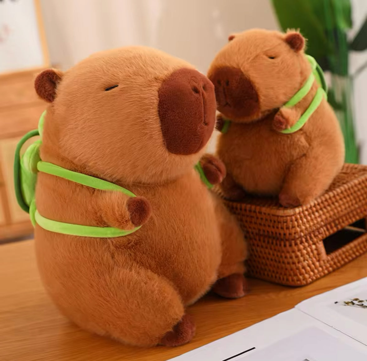 Cuddle up with this adorable Fluffy Capybara Turtle Plush Toy!

Meet the must-have plushie of 2025 - the Fluffy Capybara! With its endearing smile and soft fur. He even has his own Turtle backpack, this capybara is sure to steal your heart. Don't miss out on adding it to your collection - check out the UK's biggest collection now!