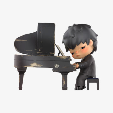 Experience the genuine Pop Mart New Hirono The Pianist Figure with expert craftsmanship.