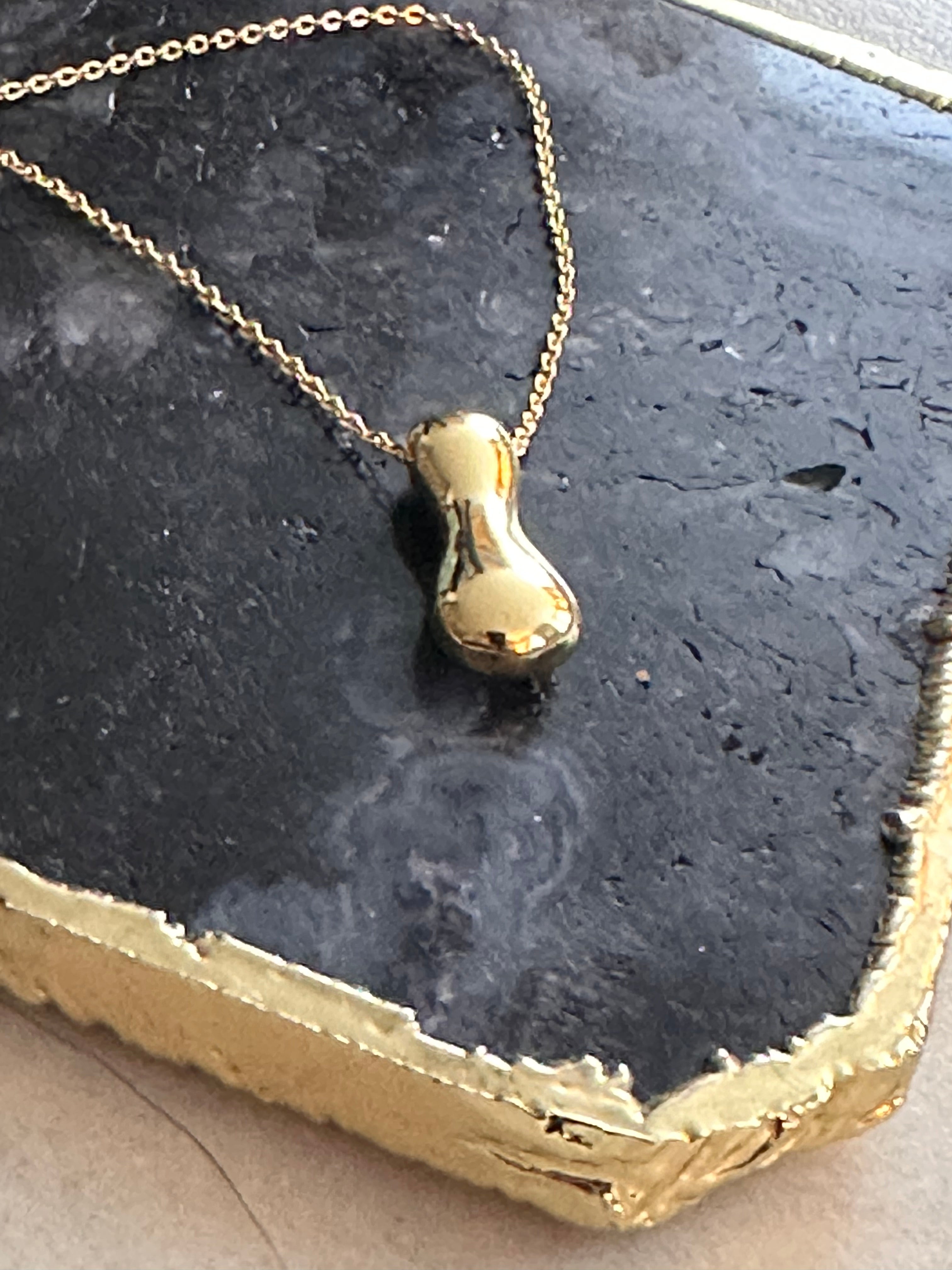 Gold-Plated Bubble Letter Monogram Necklace