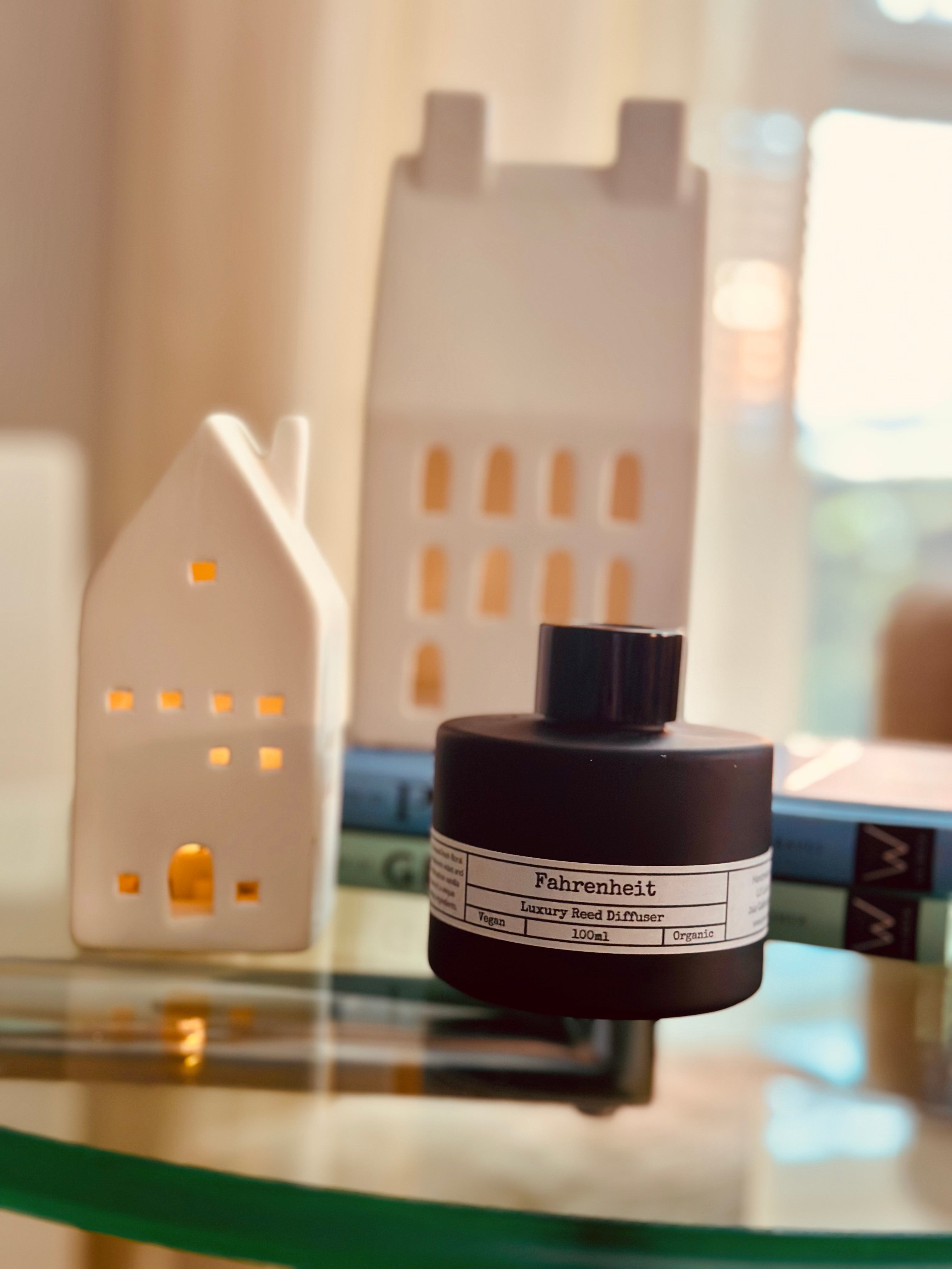 Matte Black Glass Reed Diffuser