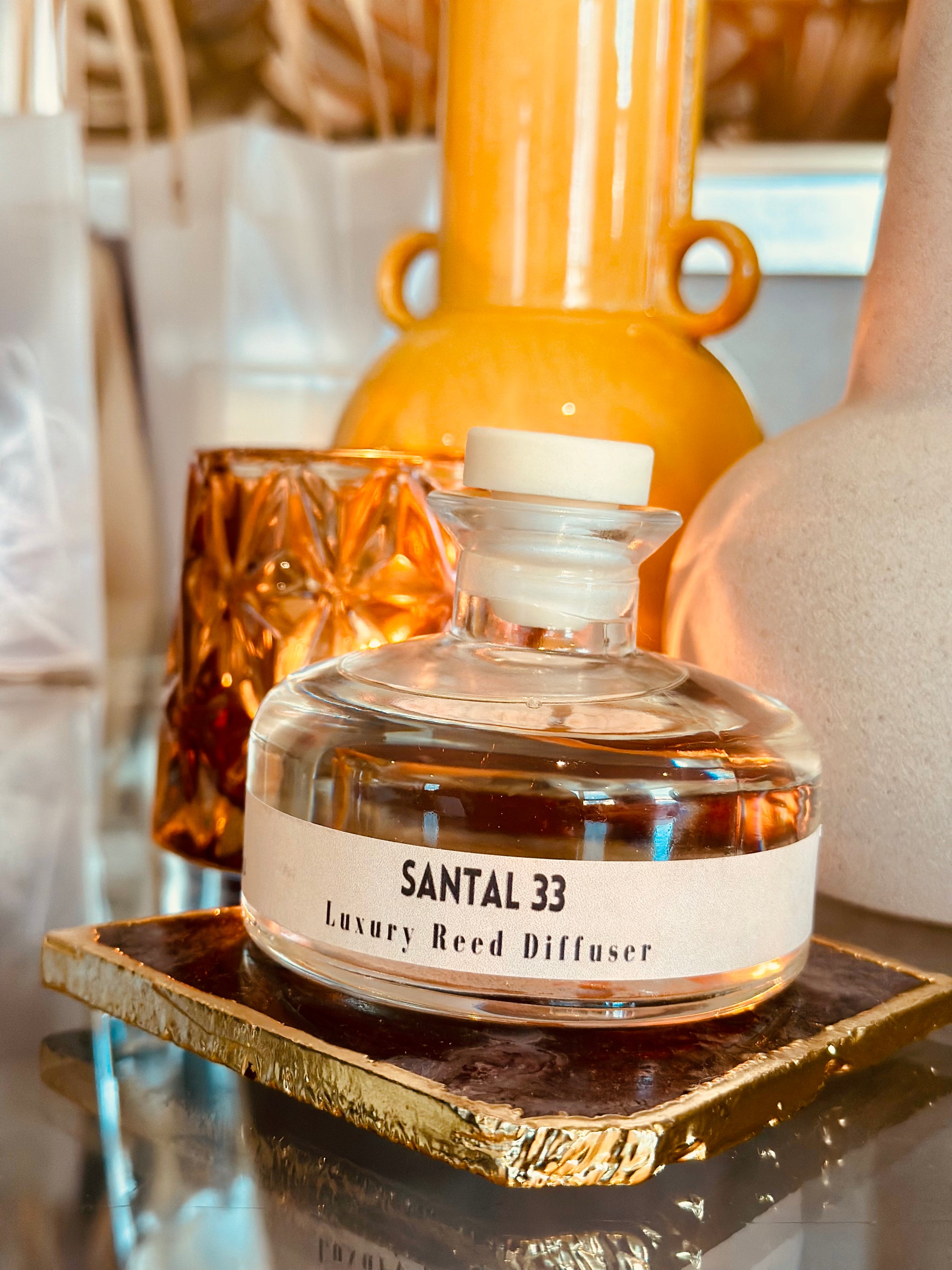 Santal Clear Glass Reed Diffuser 200ML