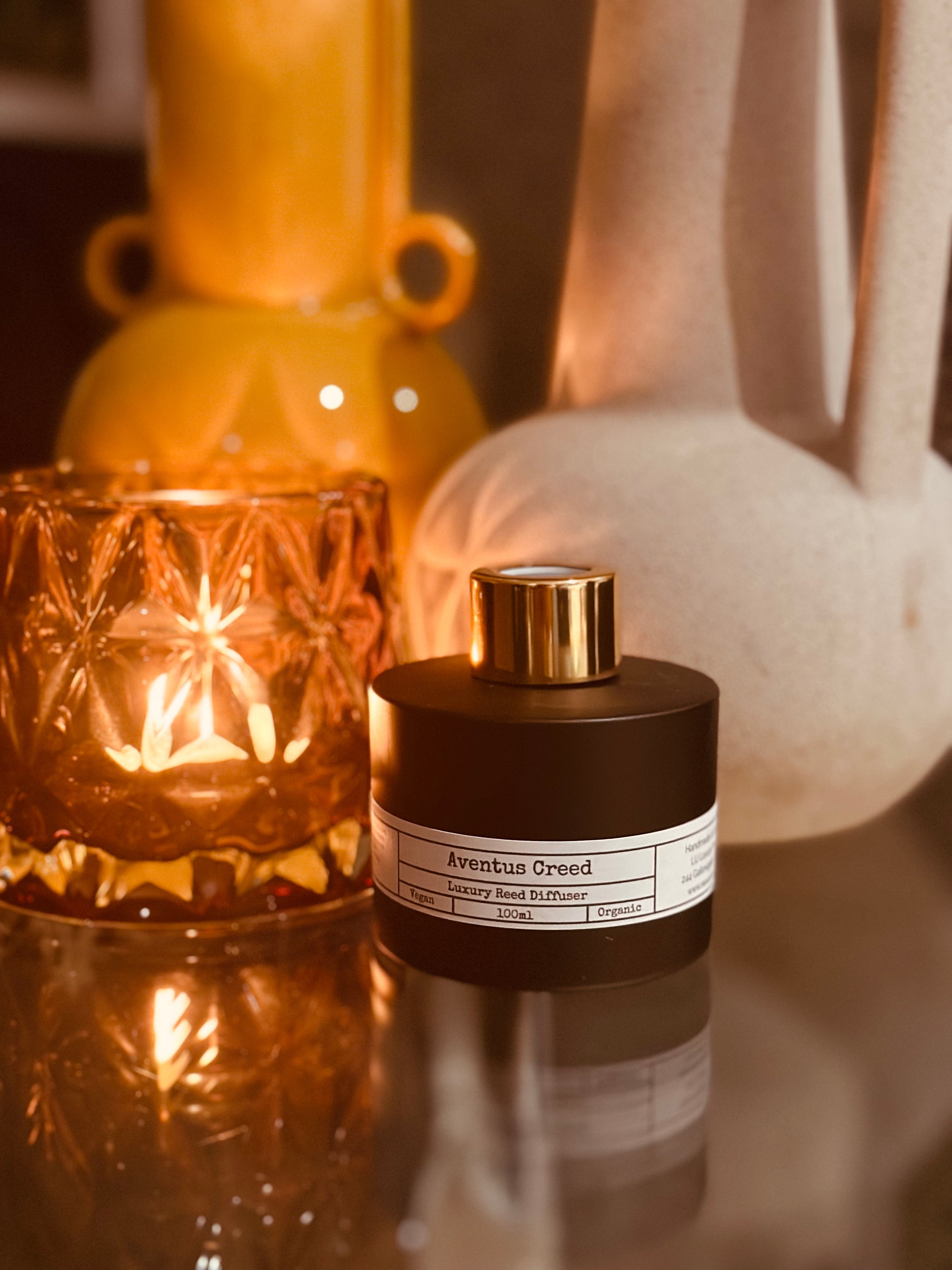 Matte Black Glass Reed Diffuser
