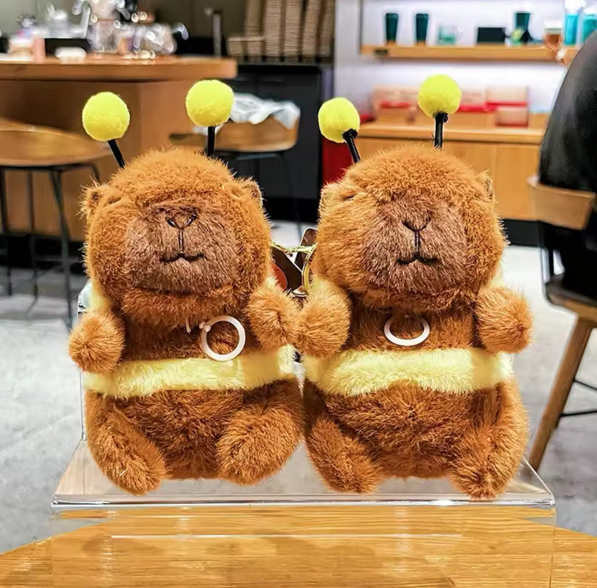 Cute Capybara Plush Keychains