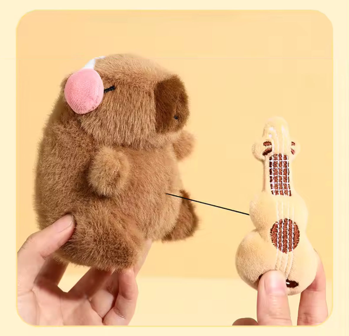 Cute Capybara Plush Keychains