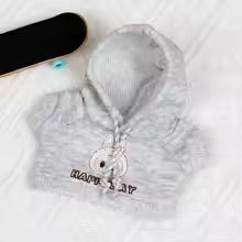 Elevate your Labubu collectible with our precision-crafted Grey Hoodie Outfit.