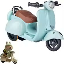 The Labubu The Monsters Scooter/Moped is bursting with cool colors and personality. Battery-powered with fully working lights, sounds, and exciting moving stunts, it brings endless fun and adventure to your Labubu’s playtime.