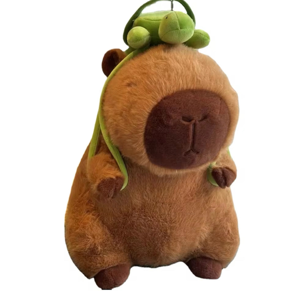 Cuddle up with this adorable Fluffy Capybara Turtle Plush Toy!

Meet the must-have plushie of 2025 - the Fluffy Capybara! With its endearing smile and soft fur. He even has his own Turtle backpack, this capybara is sure to steal your heart. Don't miss out on adding it to your collection - check out the UK's biggest collection now!