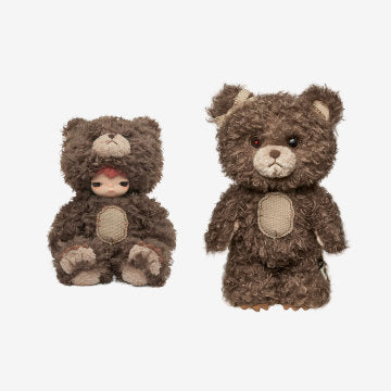 Pop Mart New Genuine Hirono Bear Vinyl Plush Doll