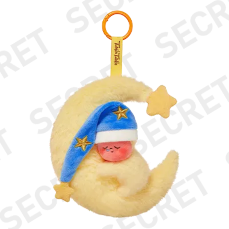 Pop Mart Twinkle Twinkle plush pendant — secret crescent moon design with blue hat